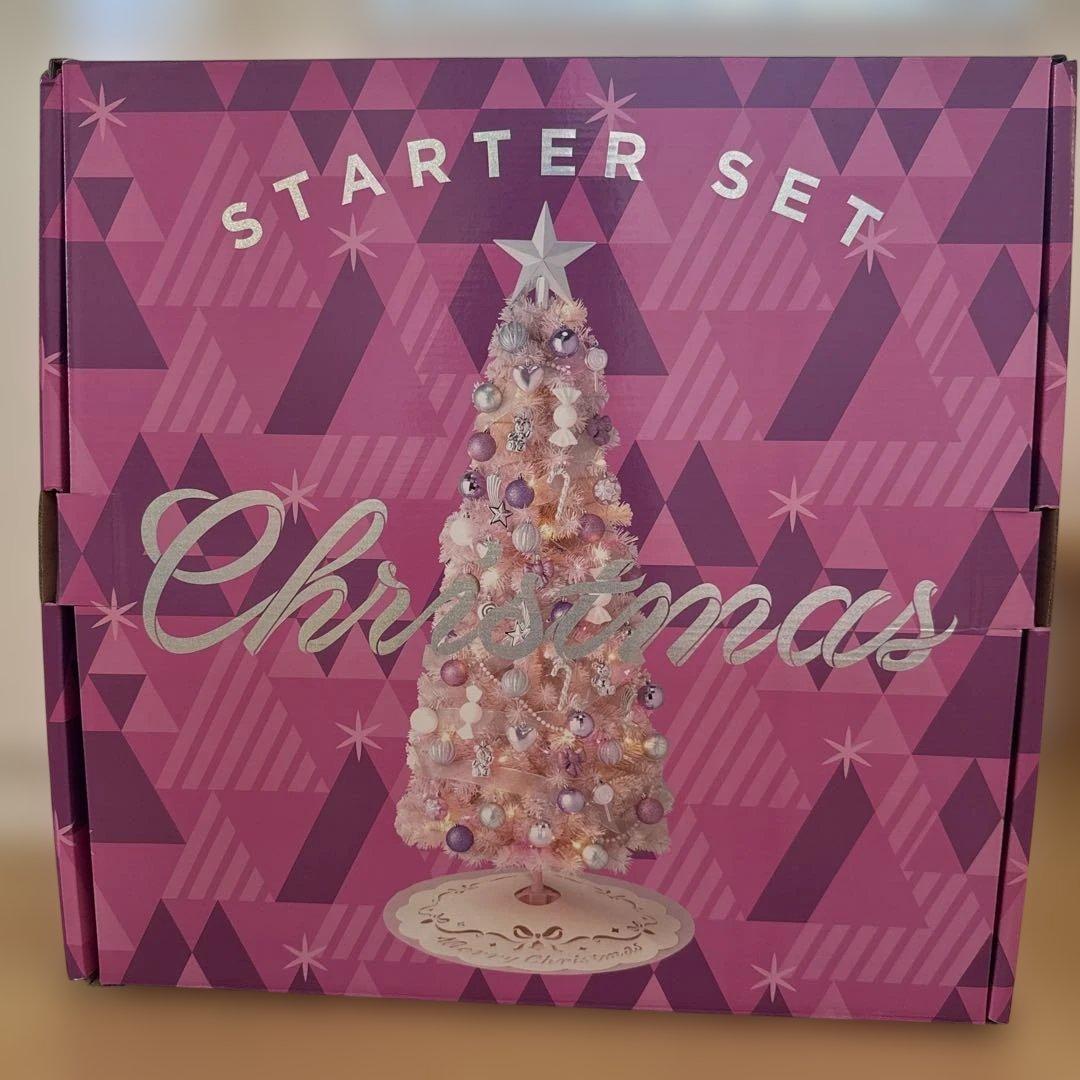☆美品　フランフラン　クリスマスツリー スターターセット ピンク 約150☆