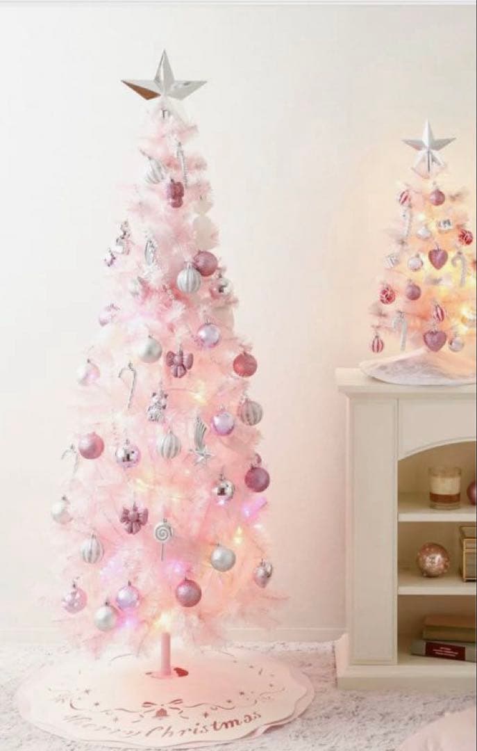 ☆美品　フランフラン　クリスマスツリー スターターセット ピンク 約150☆