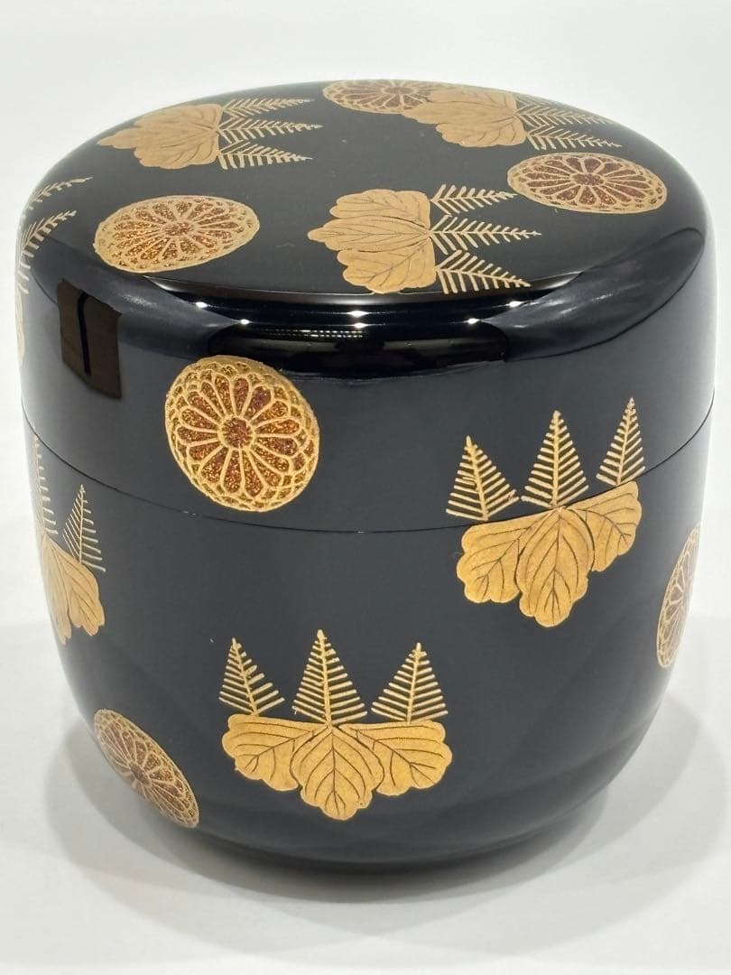 茶道具 高台寺蒔絵 大棗 竹内幸斎 棗 共箱