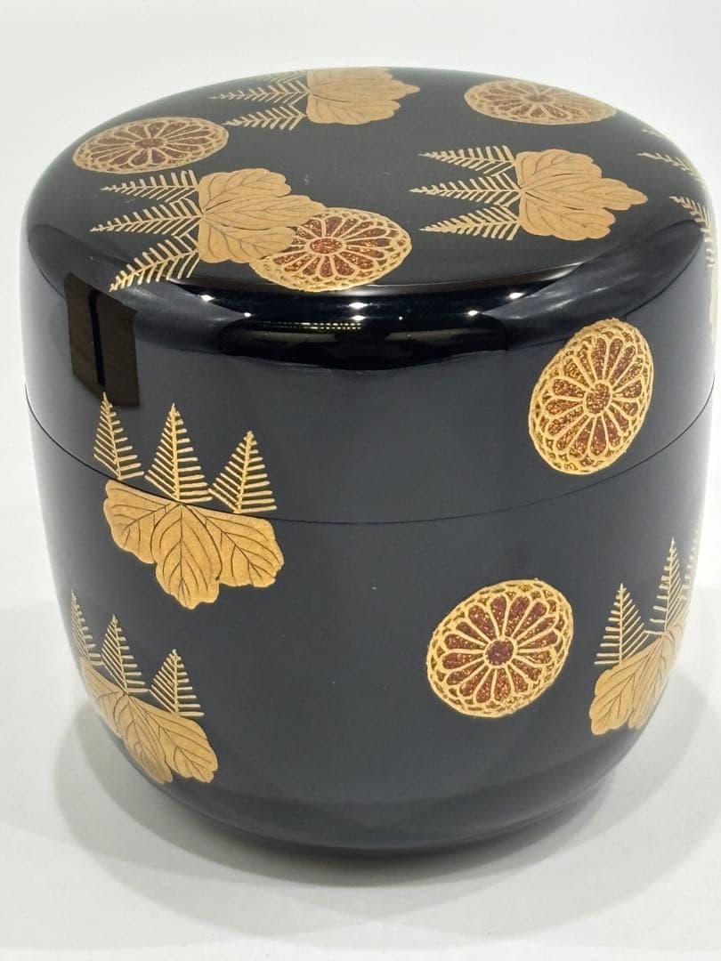 茶道具 高台寺蒔絵 大棗 竹内幸斎 棗 共箱