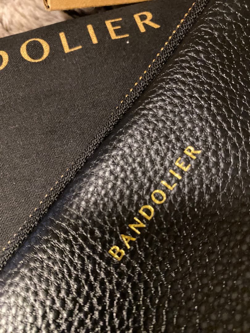 【未使用品】バンドリヤー エキスパンデッド ポーチ ブラック ゴールド