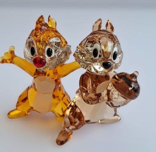 【極美品】SWAROVSKI スワロフスキーDisney チップとデール　希少