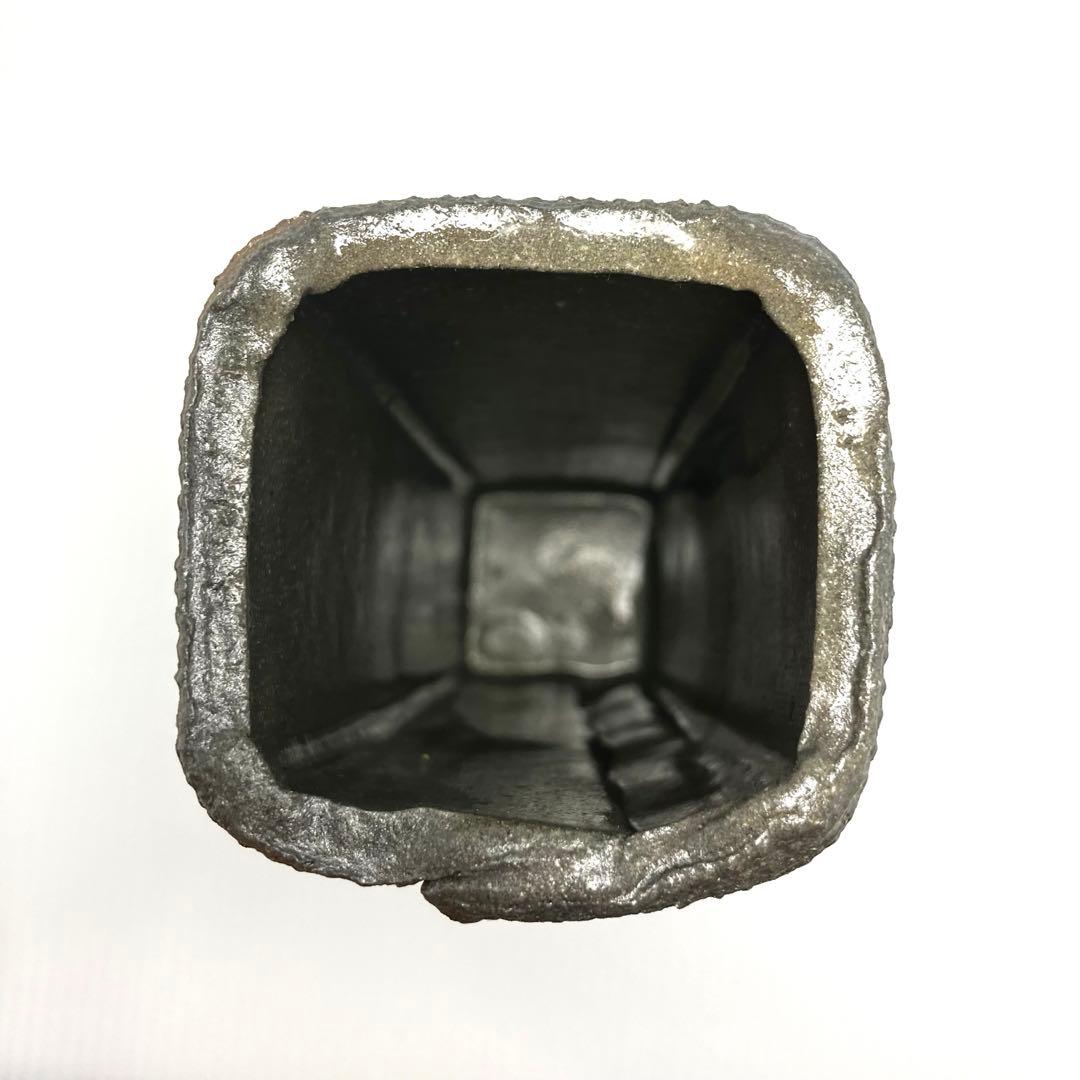 未使用 希少 越前 清水窯 花入 花瓶 伝統工芸 福井 木箱 説明書付き