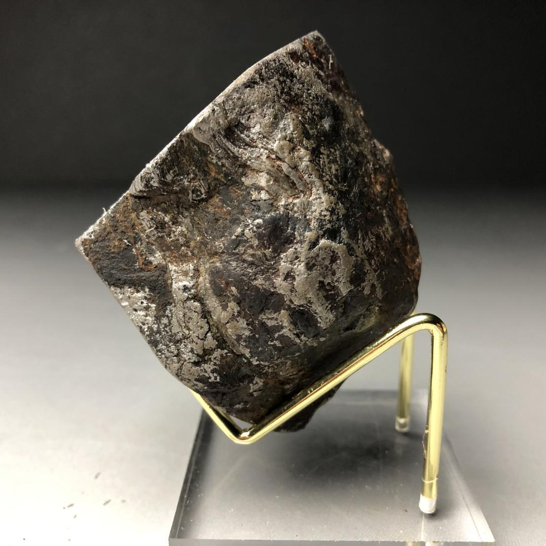 アルタイ隕石 鉄隕石　外皮付き隕石　エンドカット　原石　重さ約415ｇ