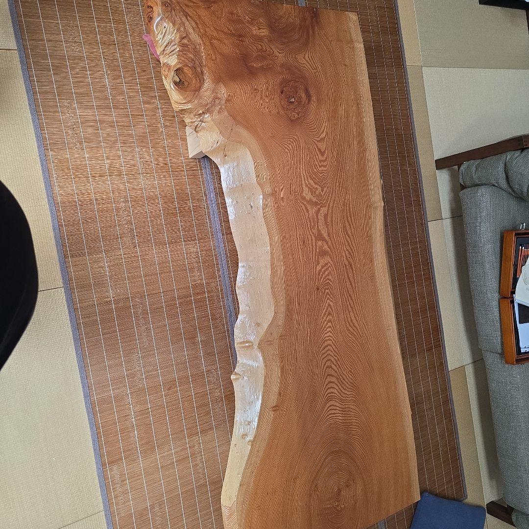 高級欅無垢材一枚板半額以下！大きめテーブル(座卓食卓、ダイニング、仕事テーブル)