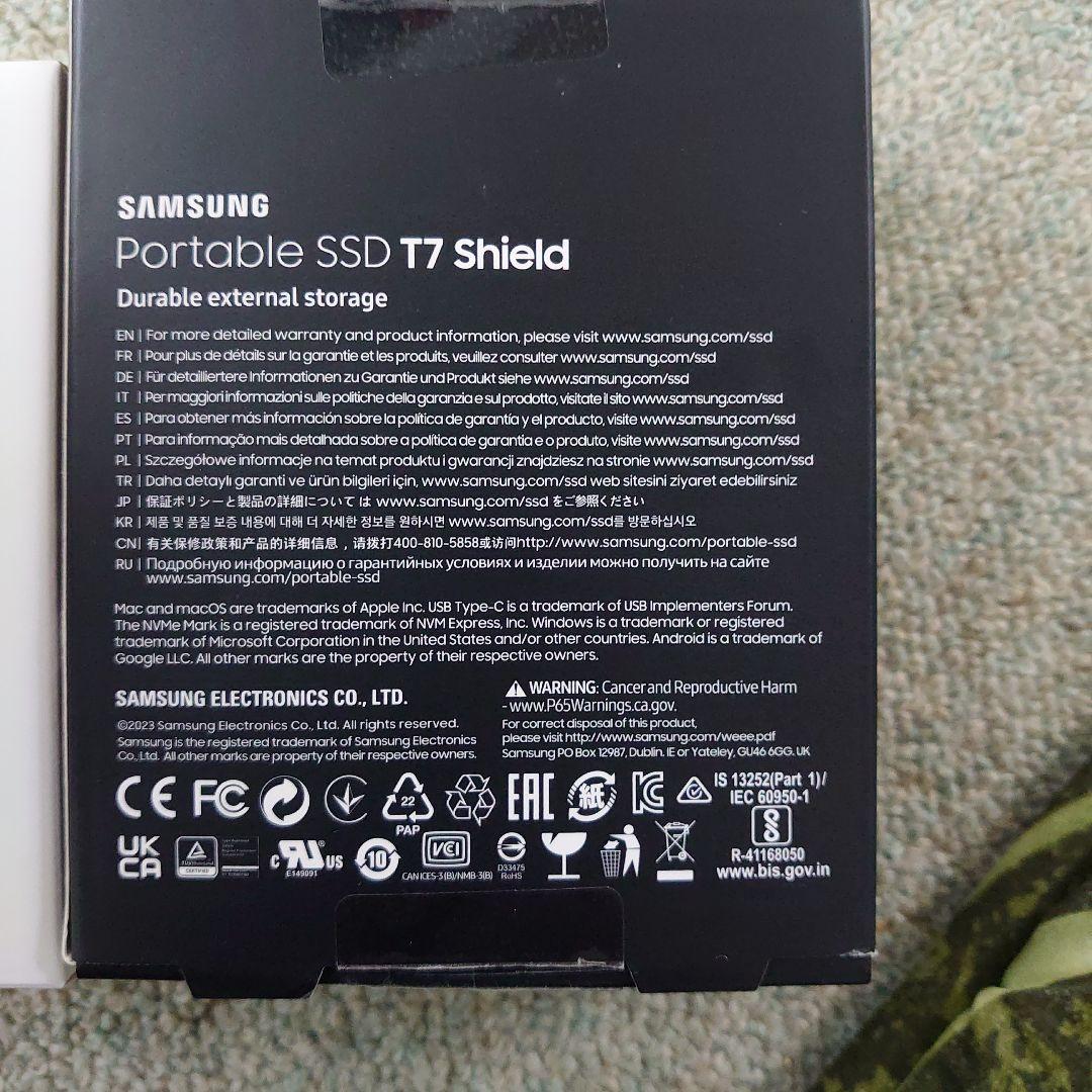 外付けハードディスク・ドライブ samsung portable SSD 1TB T7
