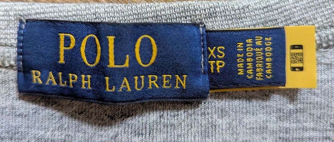 【美品】ラルフローレン　スウェット[レディース可]　グレー　xs