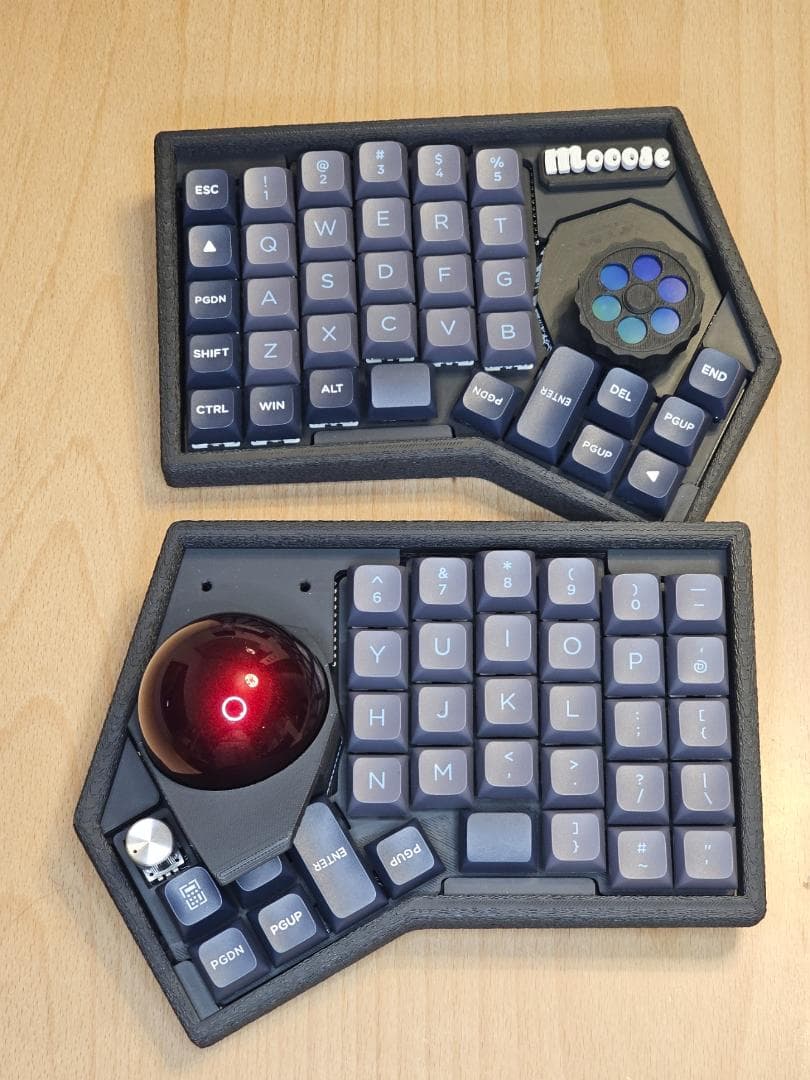 分割大玉キーボード \"Mooose\" 完成品