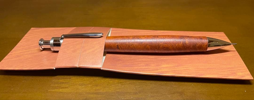 工房楔　花梨こぶ杢　0.5mmシャープペンシル