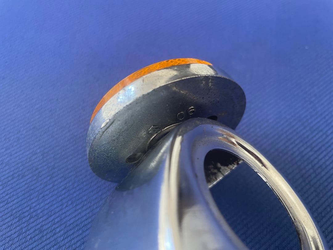 GS400 GS425 GT380 純正三ツ又エンブレムカバー　ステムカバー