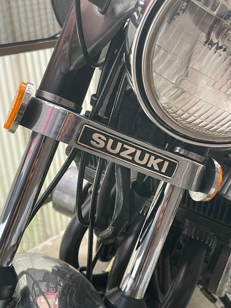 GS400 GS425 GT380 純正三ツ又エンブレムカバー　ステムカバー