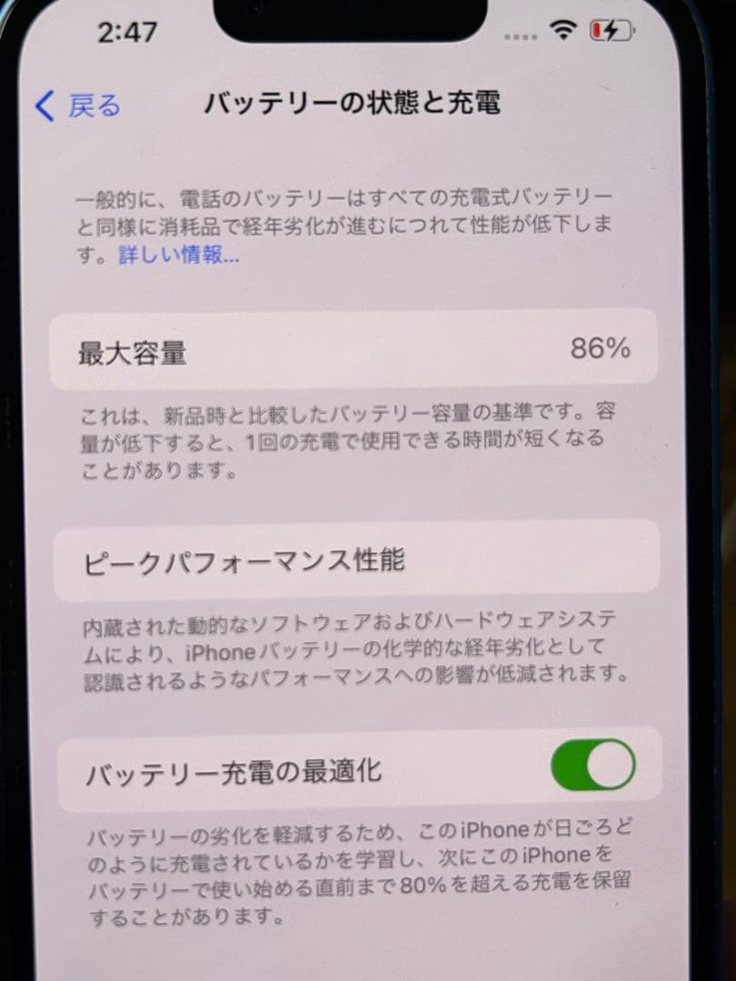 Apple iPhone 13 ブルー　256GB 本体　22日まで‼️