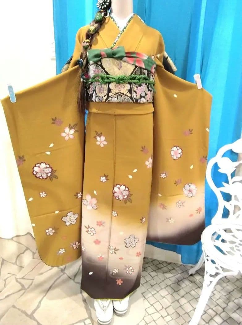 振袖フルセット、正絹振袖、成人式、重ね衿帯揚げ帯締め、西陣袋帯、襦袢、ガード加工