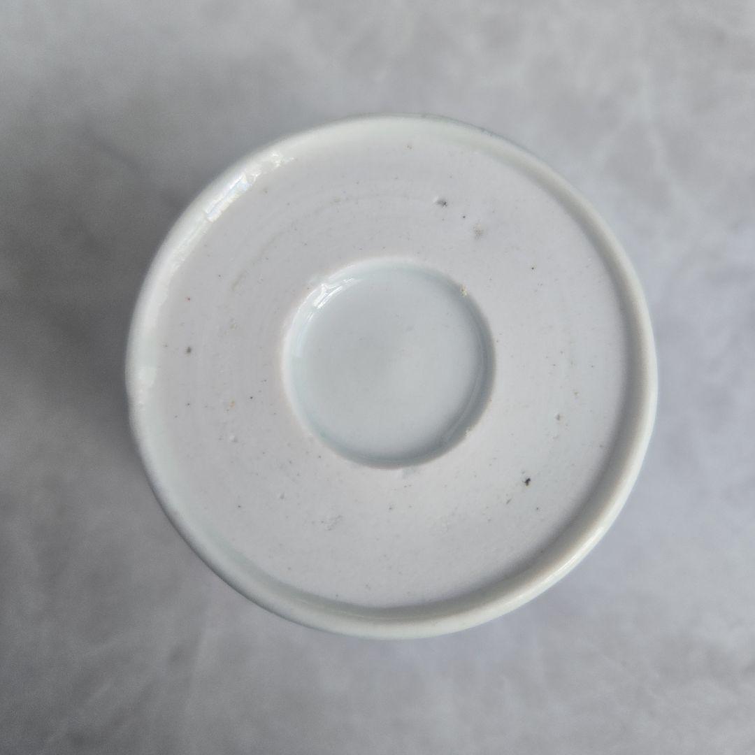 古伊万里　染付　猪口　蕎麦猪口　撫子　江戸時代　骨董　金継ぎ　アンティーク