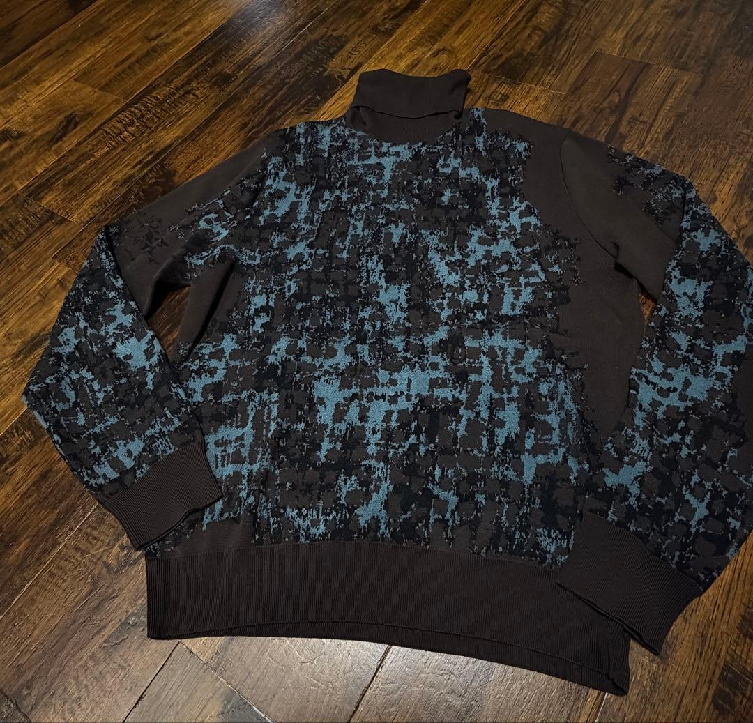 ジ*ー様 エルメス　HERMES タートルニット　美品　L