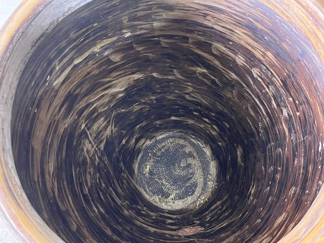 「専用」古い唐津焼の甕76cm 特大甕 虎目 壺