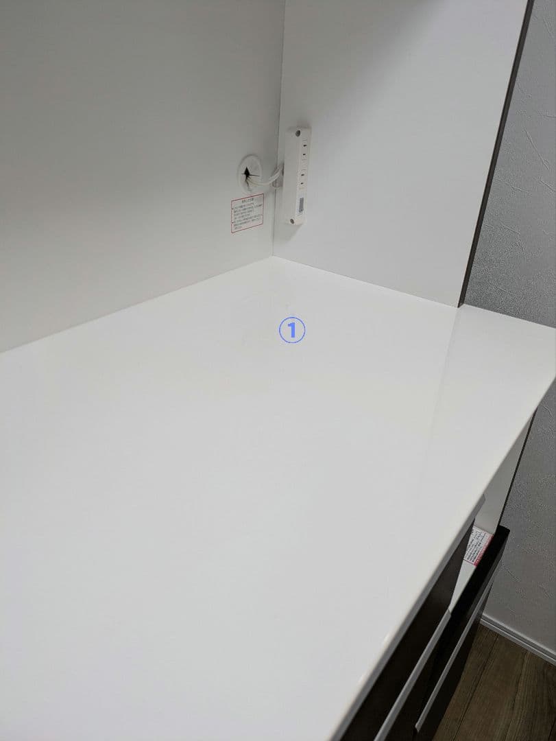 【送料無料】ニトリ キッチンボード レジューム ダークブラウン 食器棚 90cm