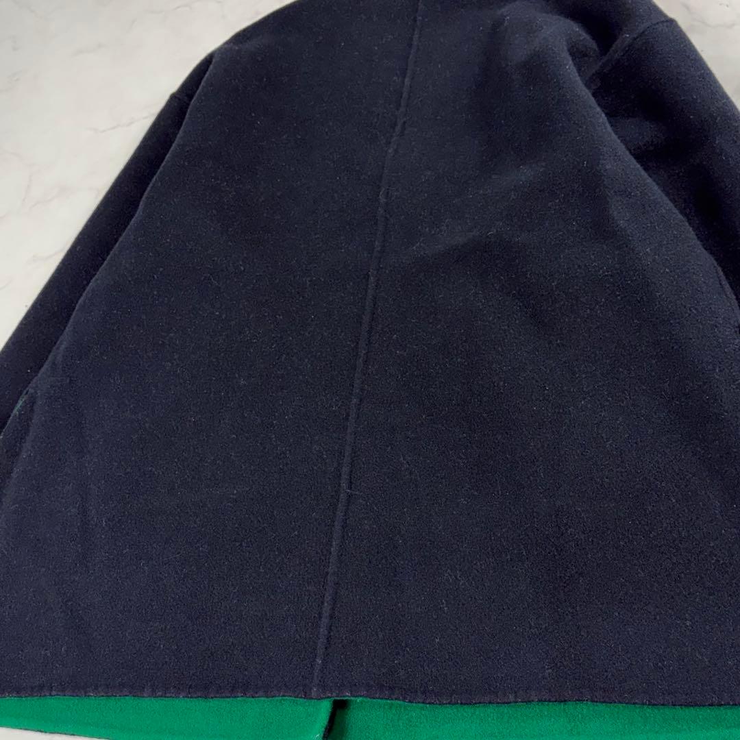 人気✨ユナイテッドアローズ UBCB リバーバイカラーコート 2way 紺 緑