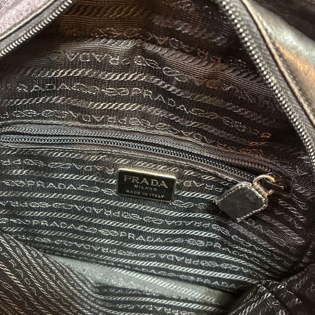 本日値下げ⭐︎PRADA レザー ハンドバッグ ブラック