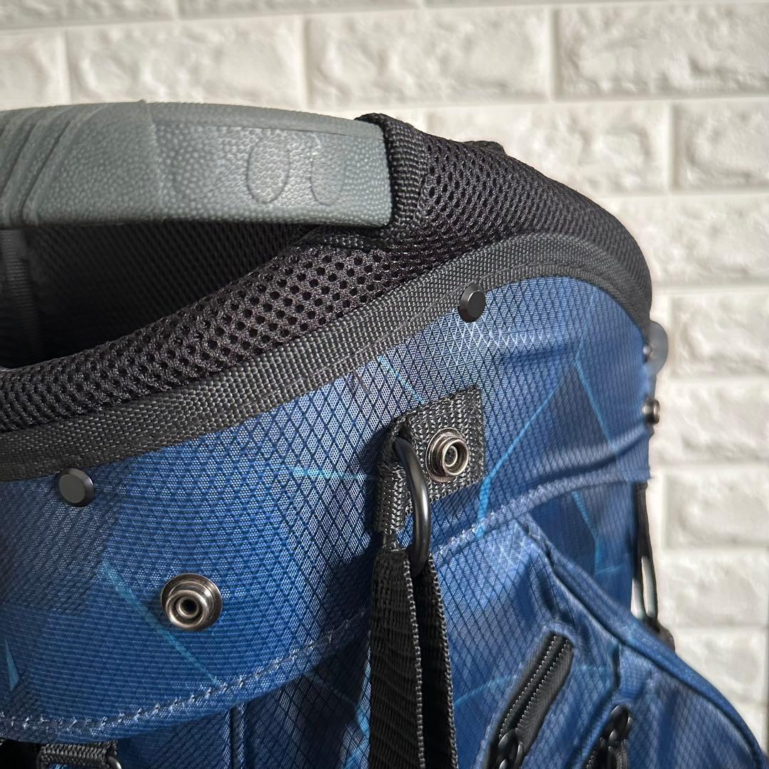 美品 オークリー BGSTAND 12.0 キャディバック ネイビーカモ 9.5