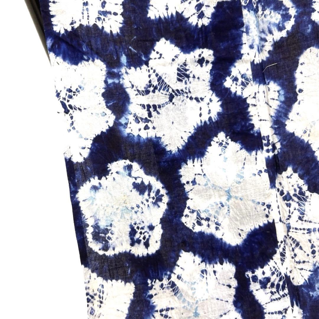 浴衣　有松鳴海絞り　梅花　グラデーション　ぼかし染め　着物　063a d