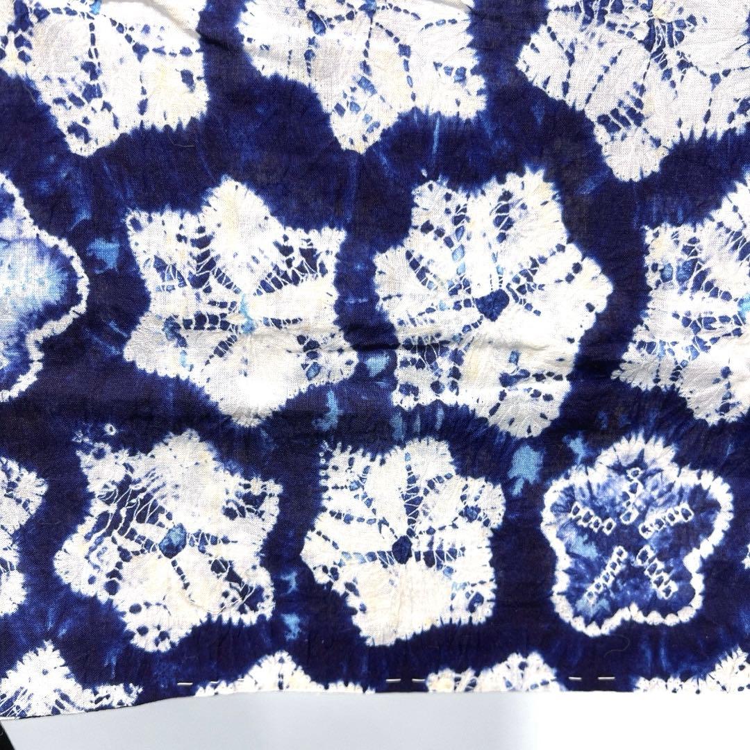 浴衣　有松鳴海絞り　梅花　グラデーション　ぼかし染め　着物　063a d