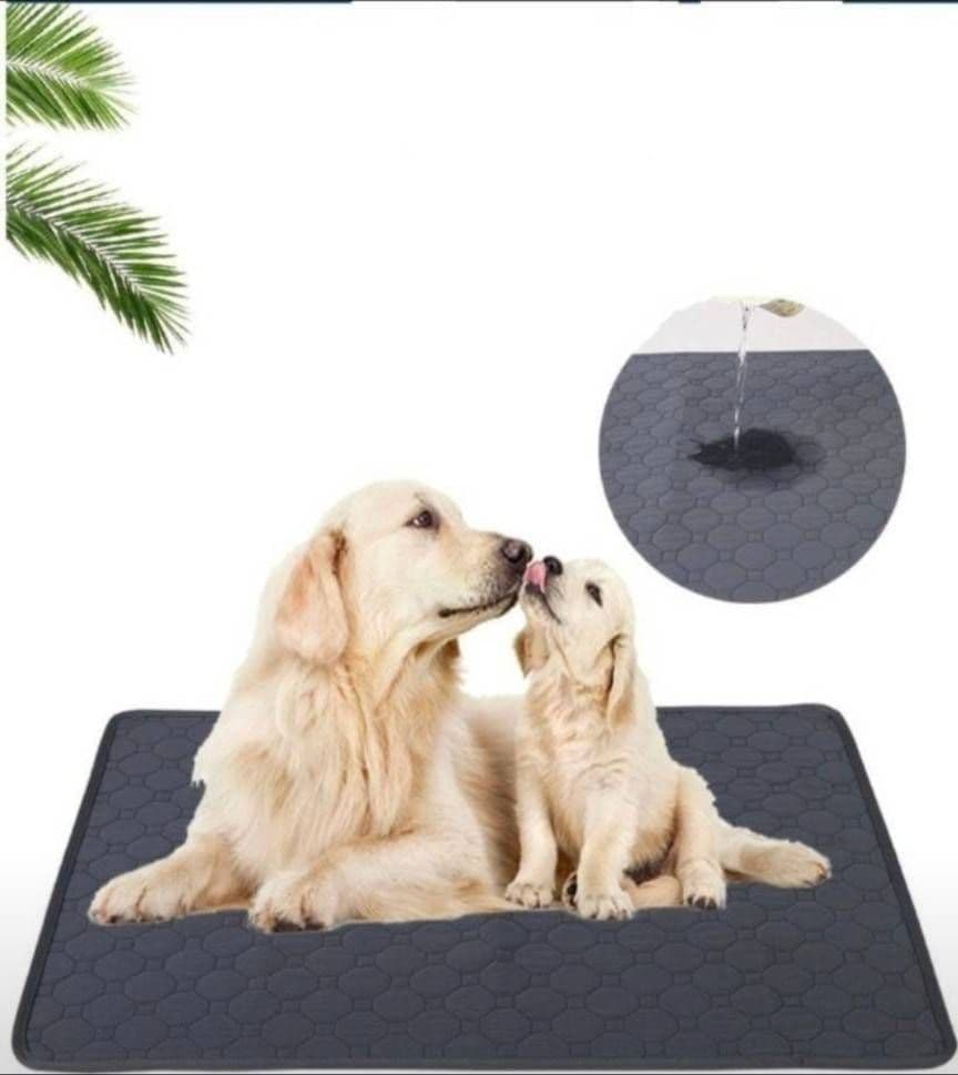 ベージュ 2枚 洗える ペットマット ペットシーツ トイレシート 防水 犬 猫