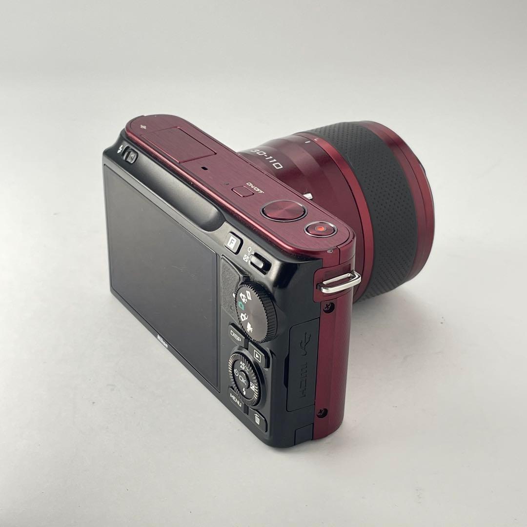 【ショット数10000・返品保証】Nikon1 J2 レッド レンズキット