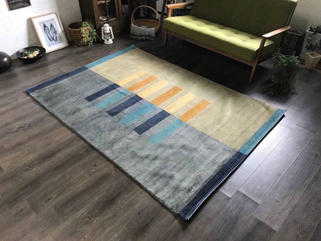 Kw M  142.5x203.5cm 絨毯 ラグ ラグマット