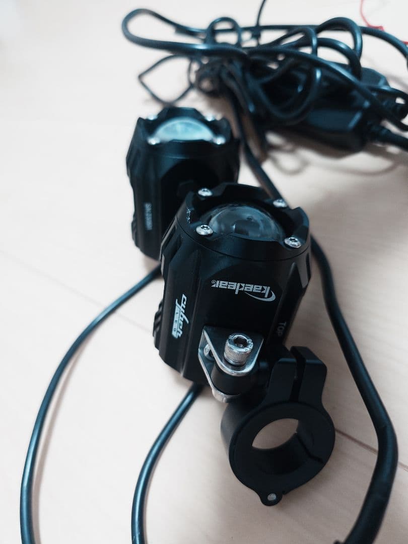 バイク LEDプロジェクター フォグ ランプ 補助 ライト 汎用 30W×2灯