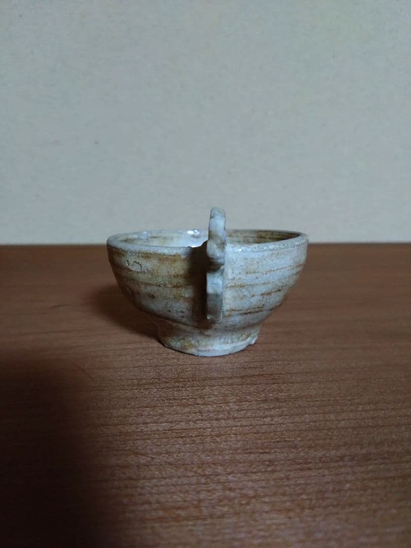 李朝 白磁    金海 耳盃