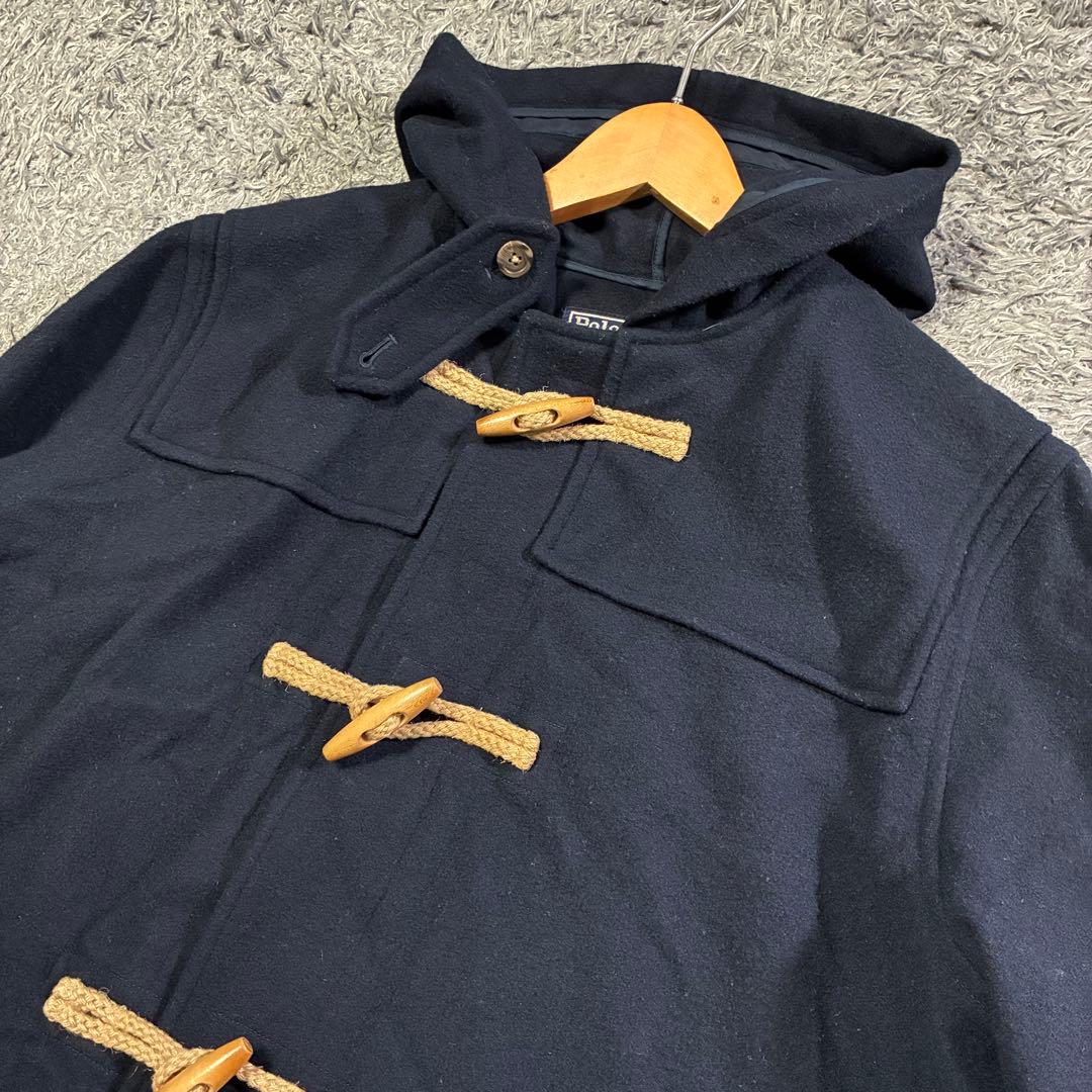 【良品】POLO RALPH LAUREN ダッフルコート ネイビー 170