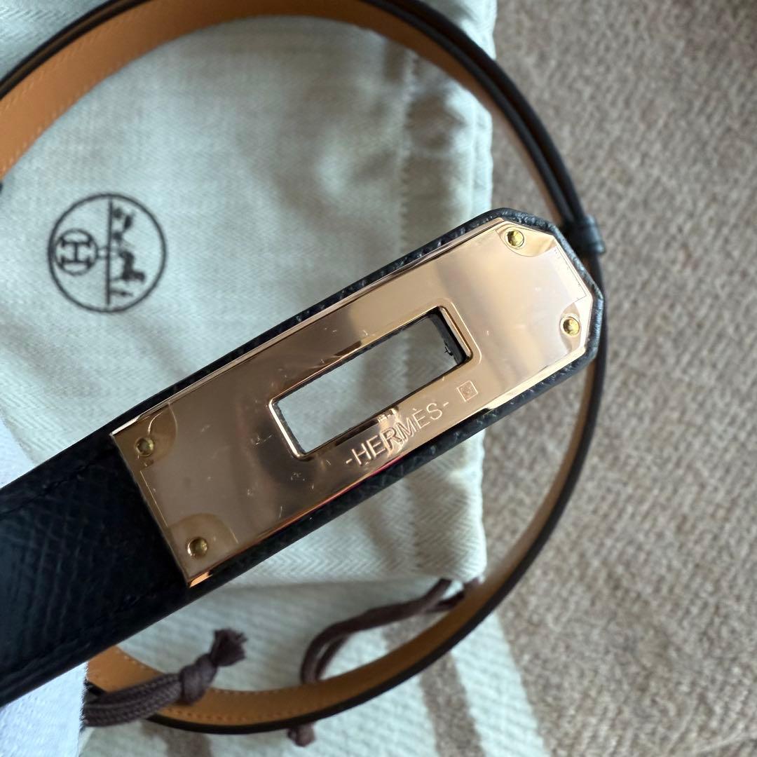 エルメス　ケリー　ベルト　ブラック　新品未使用