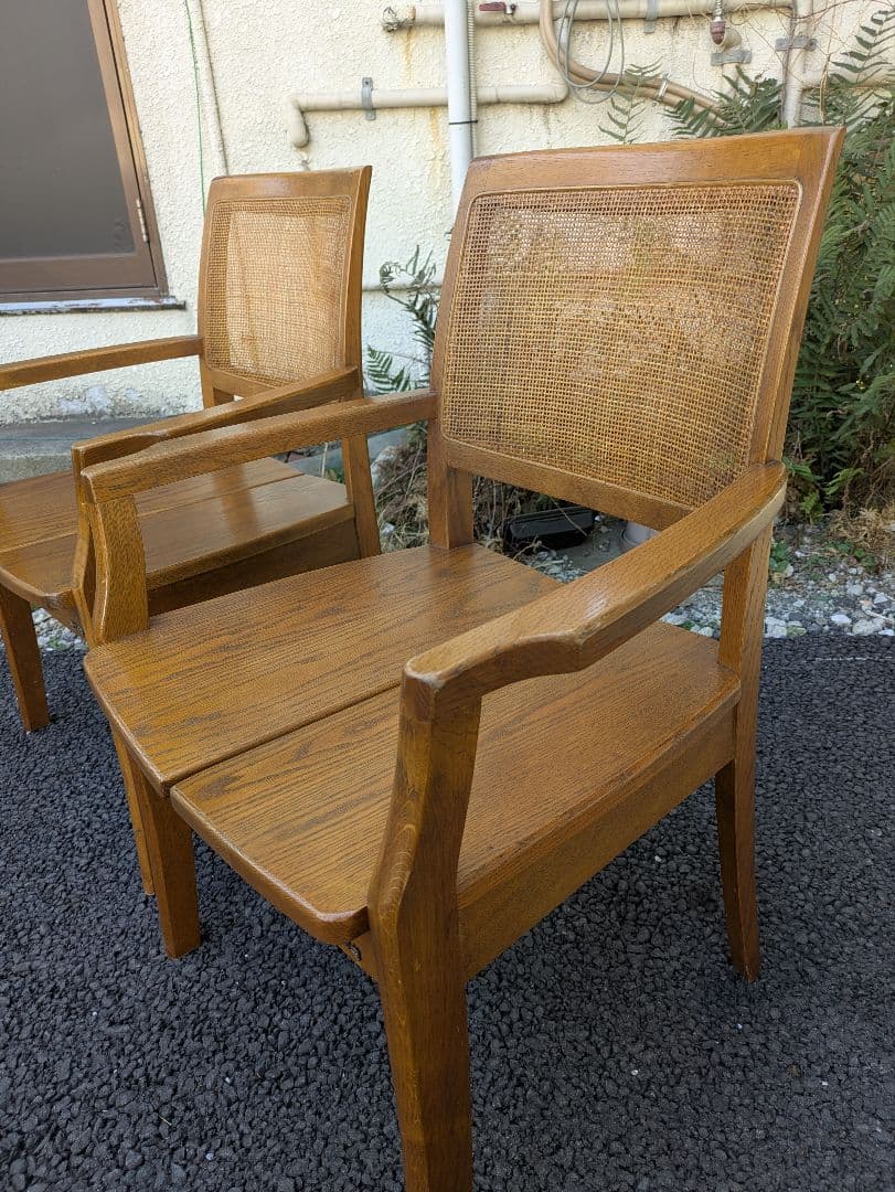 浜本工芸　チェア　ダイニングチェア　ラタン　送料込み アームチェア 02