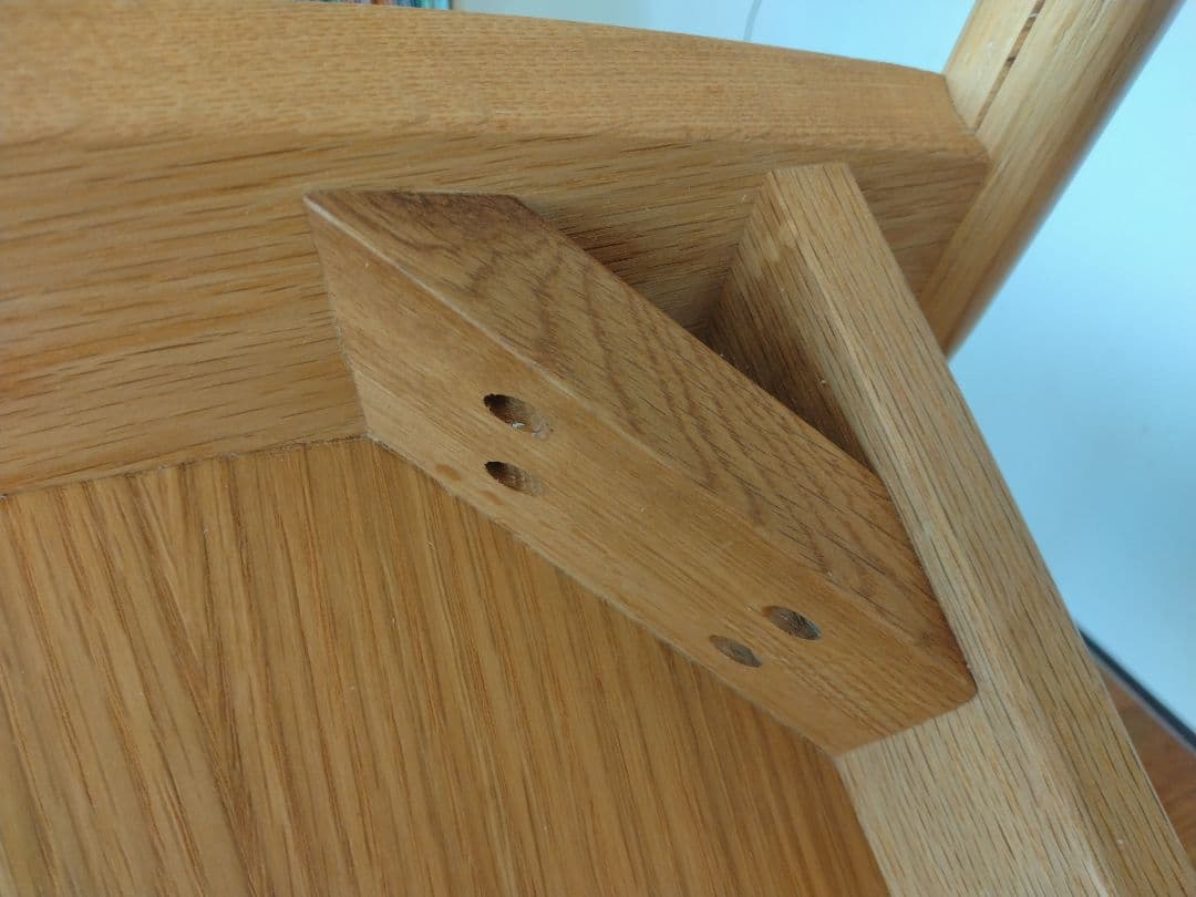 【極美品】MUJI/無印良品 オーク材ラウンジチェアワイド①ダイニングカフェ椅子