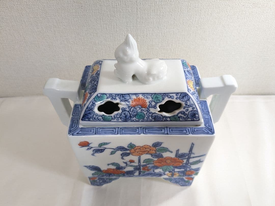 有田焼 冬山作 香炉 茶道具