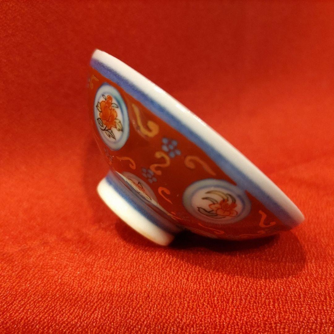 11代 今右衛門 錦丸紋模様酒器 盃5点 徳利2点 色鍋島 有田焼 お猪口 共箱