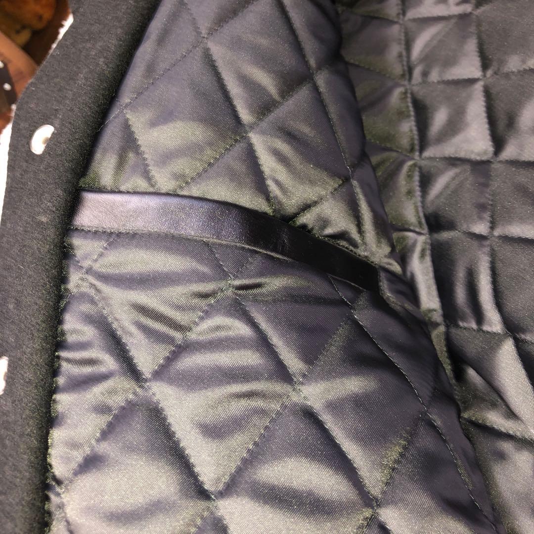 は*ち様 VAN JACレザー切替スタジャン黒試着程度