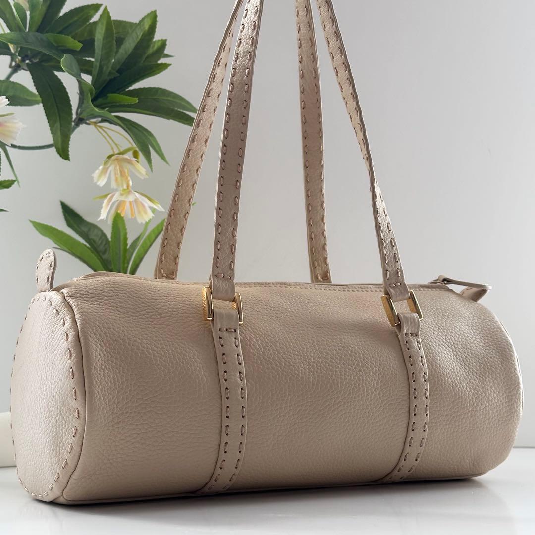 【使用感少ない】kitamura 元町 本革 肩掛け鞄 ハンドバッグ 上品