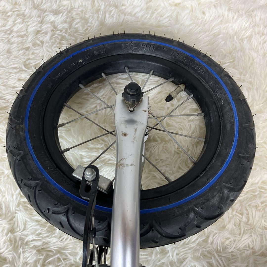 【美品】へんしんバイク 12インチ 青 スタンド＆工具セット付