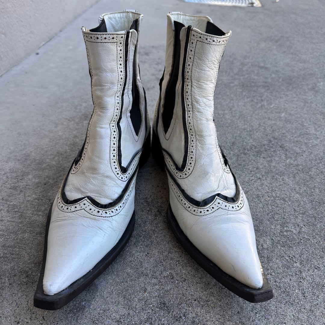 ヒロムタカハラ サイドゴアブーツ　シューズ 27.5cm LGB Y2K 平成