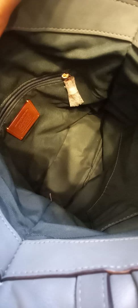 【新品】COACH グリーン ショルダーバッグ スカーフ付き