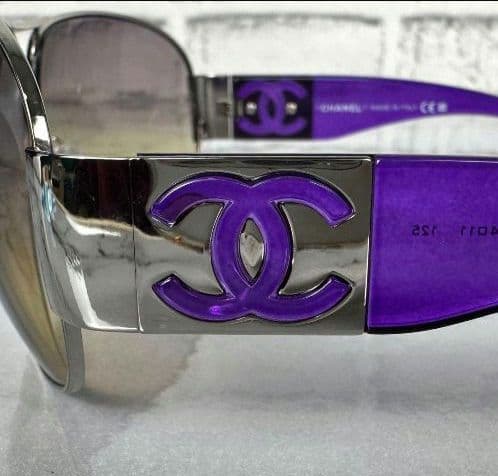 未使用に近い CHANEL シャネル サングラス ココマーク デカロゴ 美品