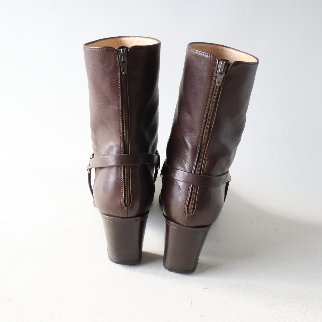 タニノクリスチー　マスミア　ショートブーツ　6cmヒール　37.5/24.5cm