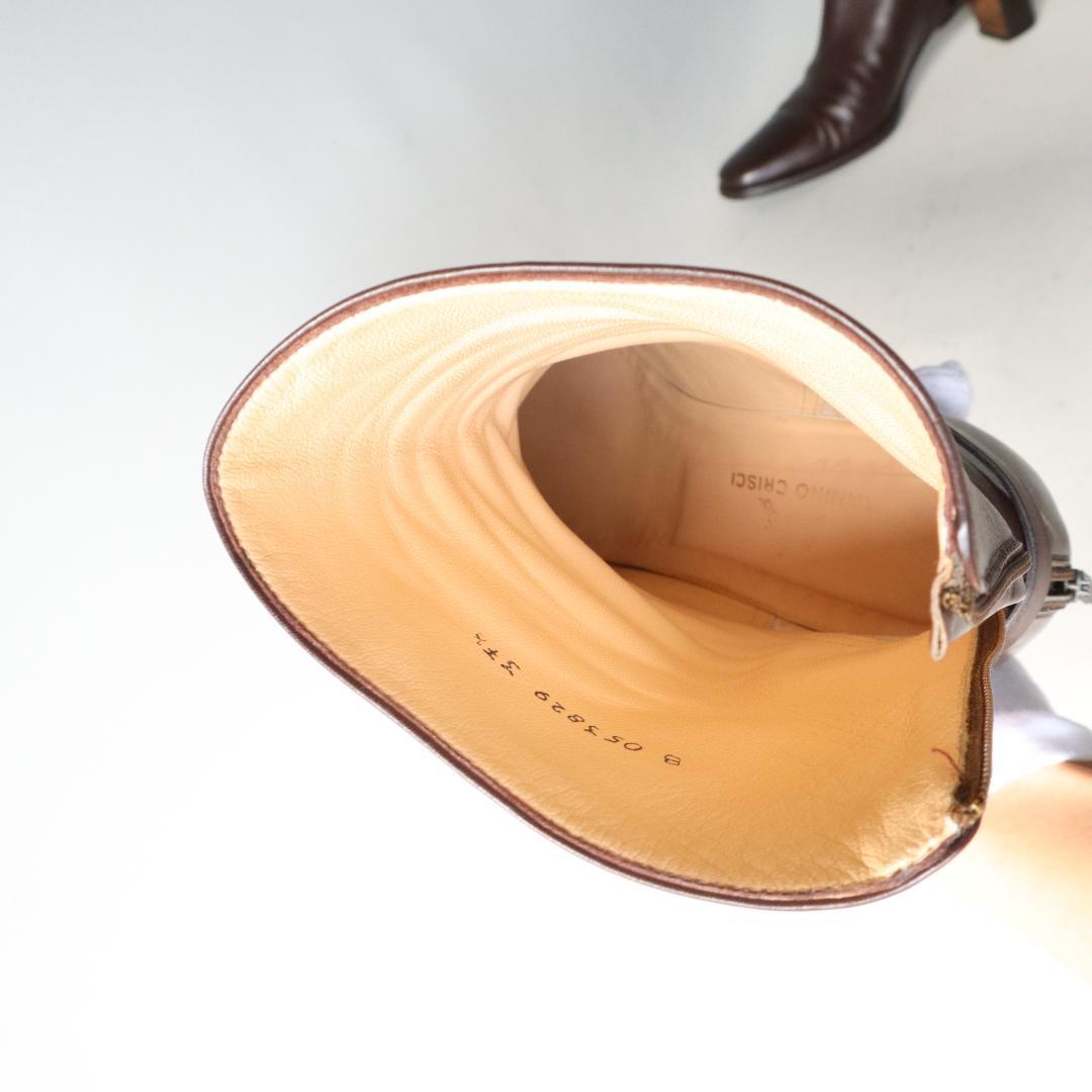 タニノクリスチー　マスミア　ショートブーツ　6cmヒール　37.5/24.5cm