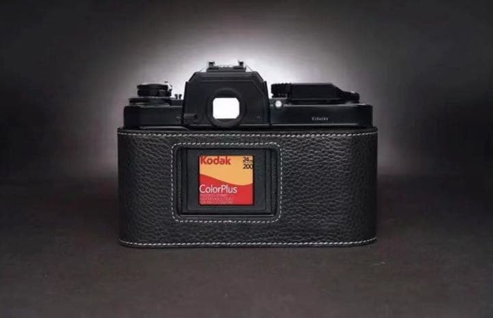 新品 本革 カメラケース Nikon ニコン FA用 ブラック