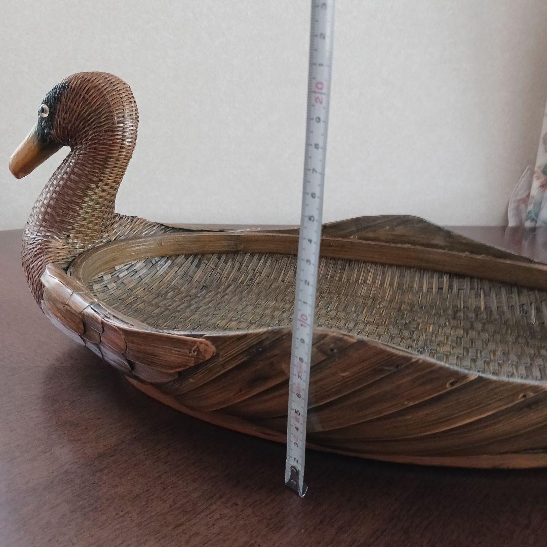 鳥型バスケット　小物入れ　 2個 竹細工