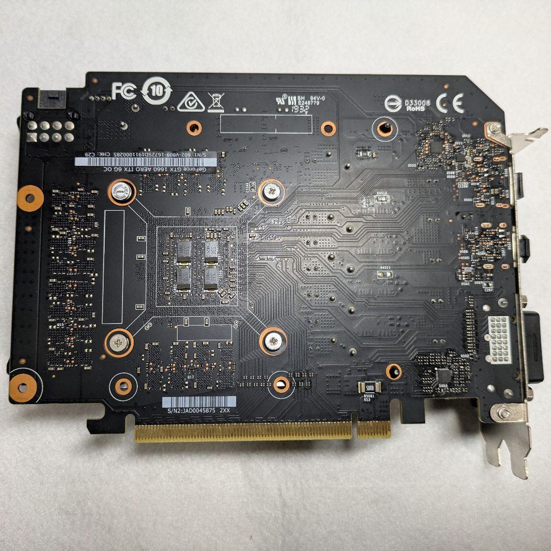 グラフィックボード・グラボ・ビデオカード MSI AERO ITX GeForce GTX 1660