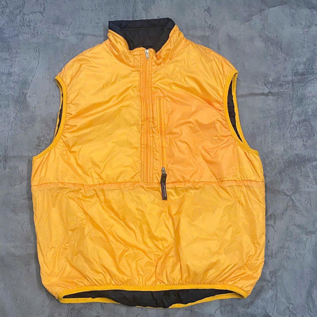 希少00sUSA製patagoniaパタゴニア パフボールベストバターナッツ