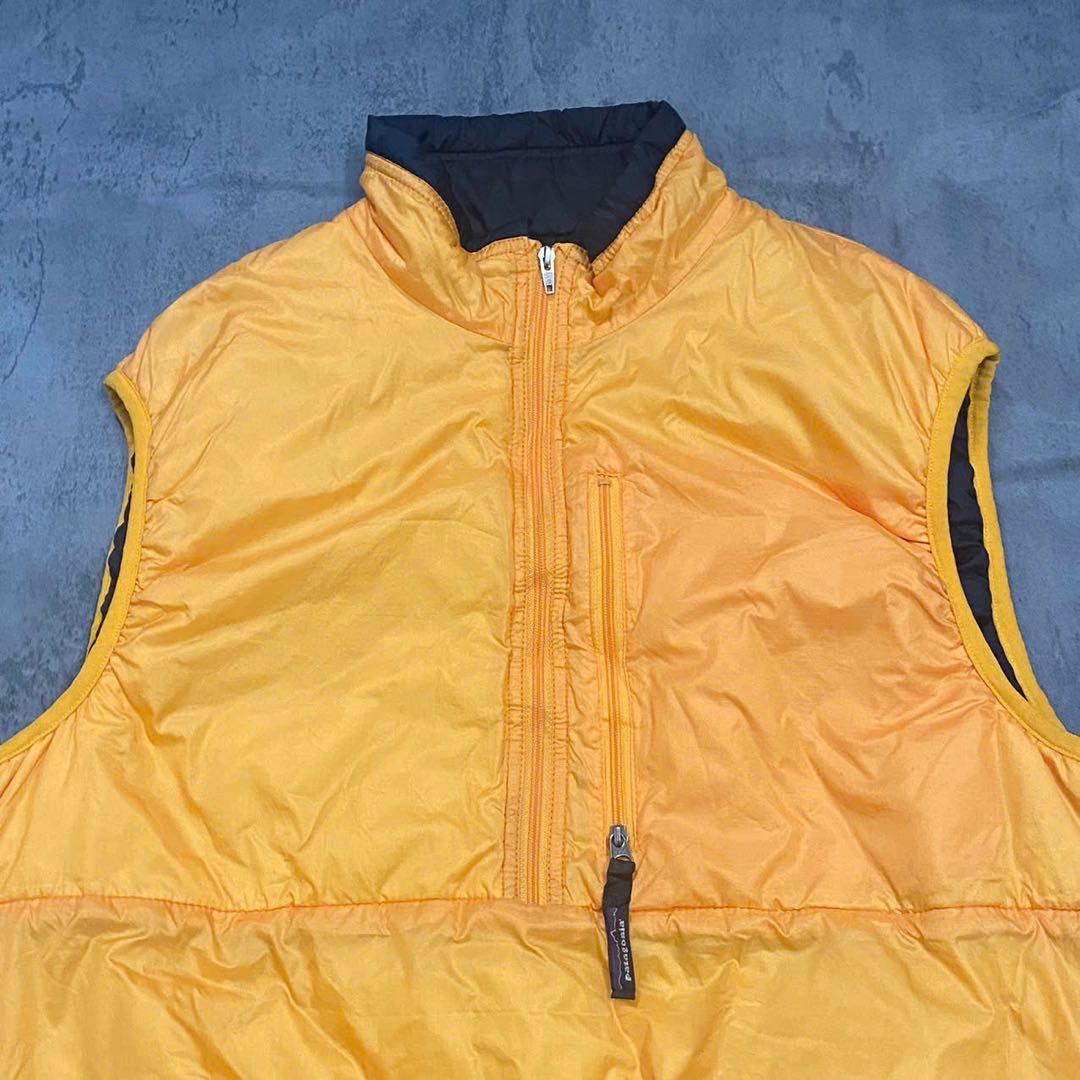希少00sUSA製patagoniaパタゴニア パフボールベストバターナッツ